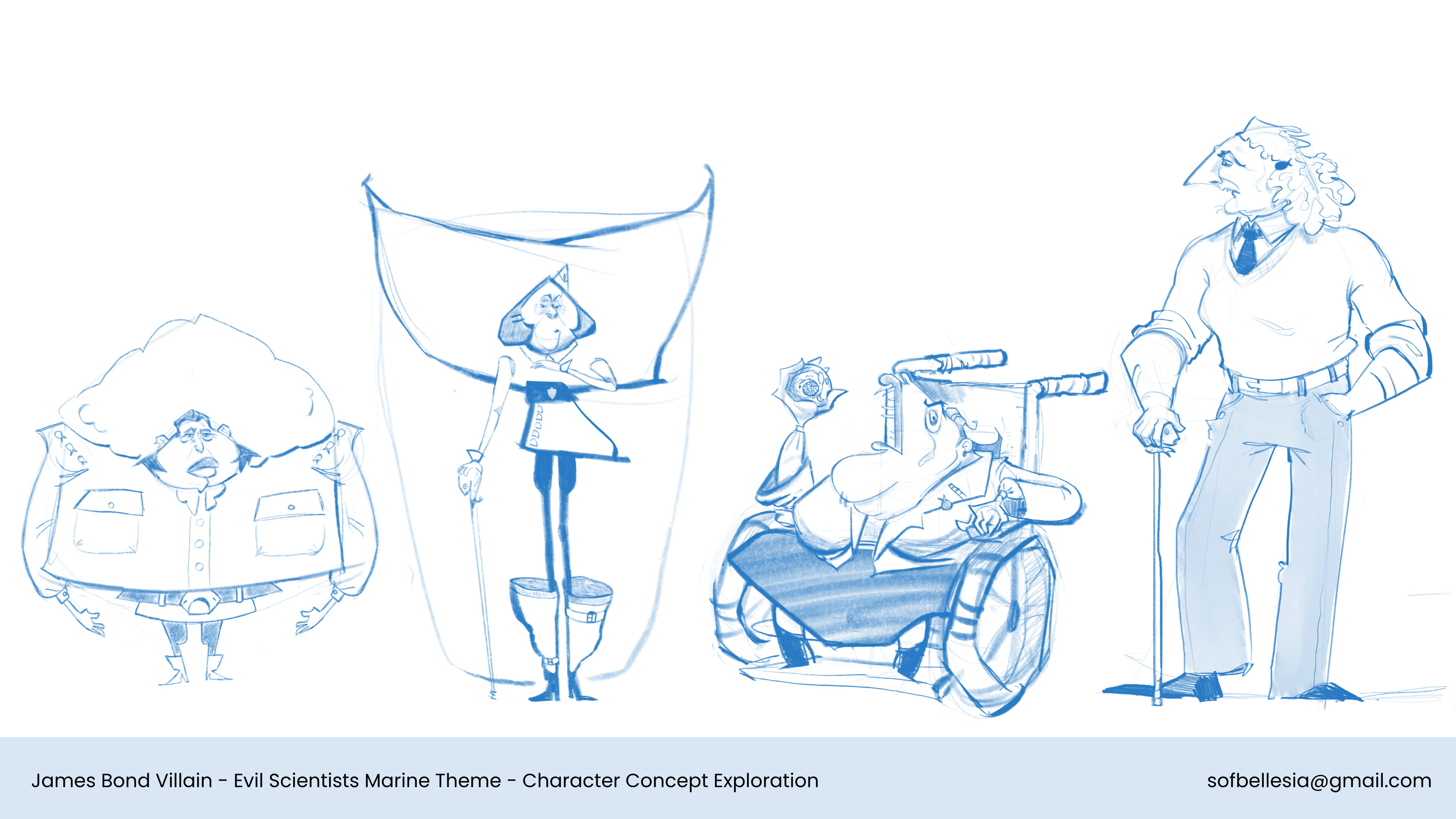 Sofia Bellesia- James Bond Villain Character Design Exploration